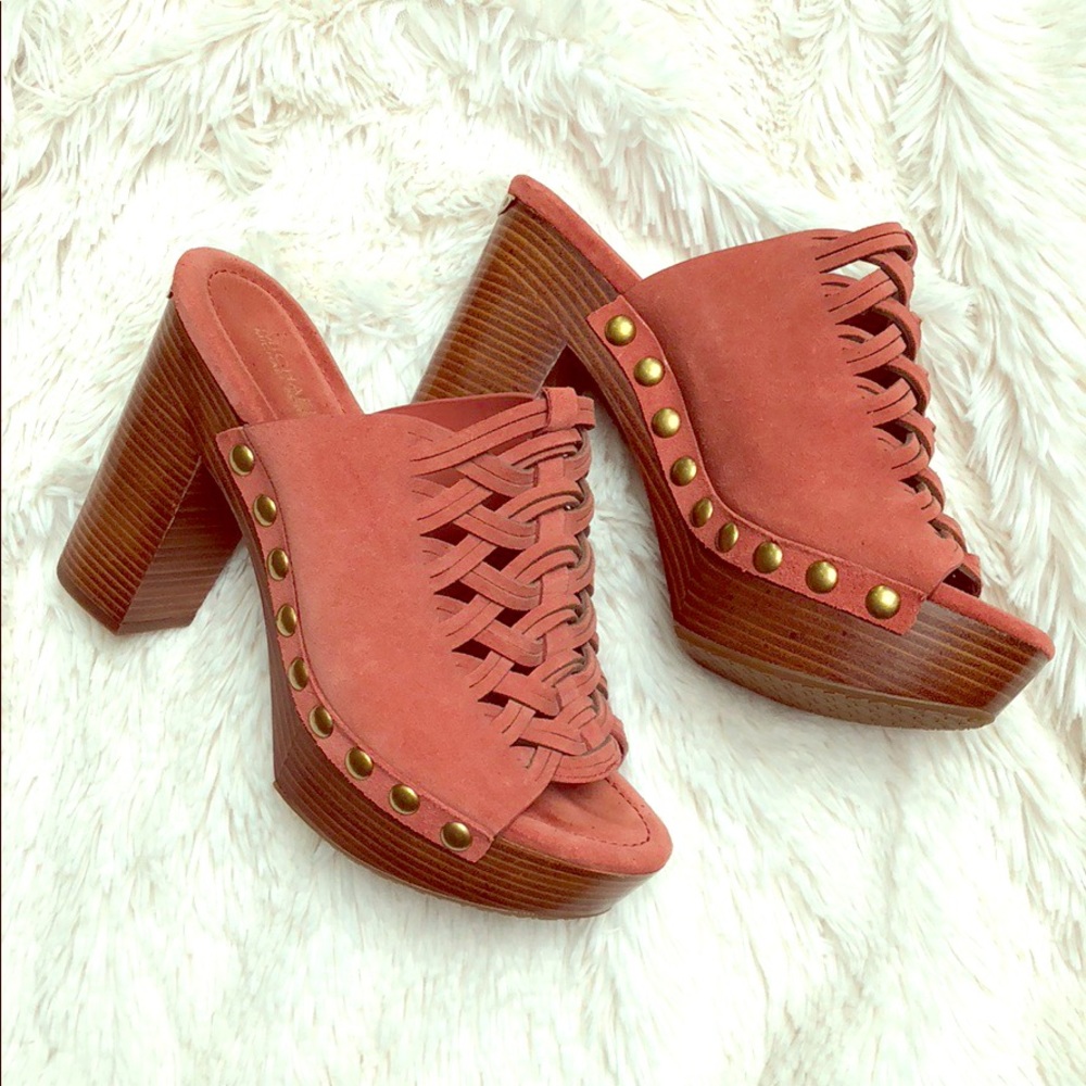 Brand New! Michael Kors Leather Weave Heels